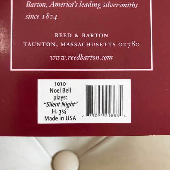 🎶 Musical Reed & Barton Bell Ornament - Picture 6 of 12